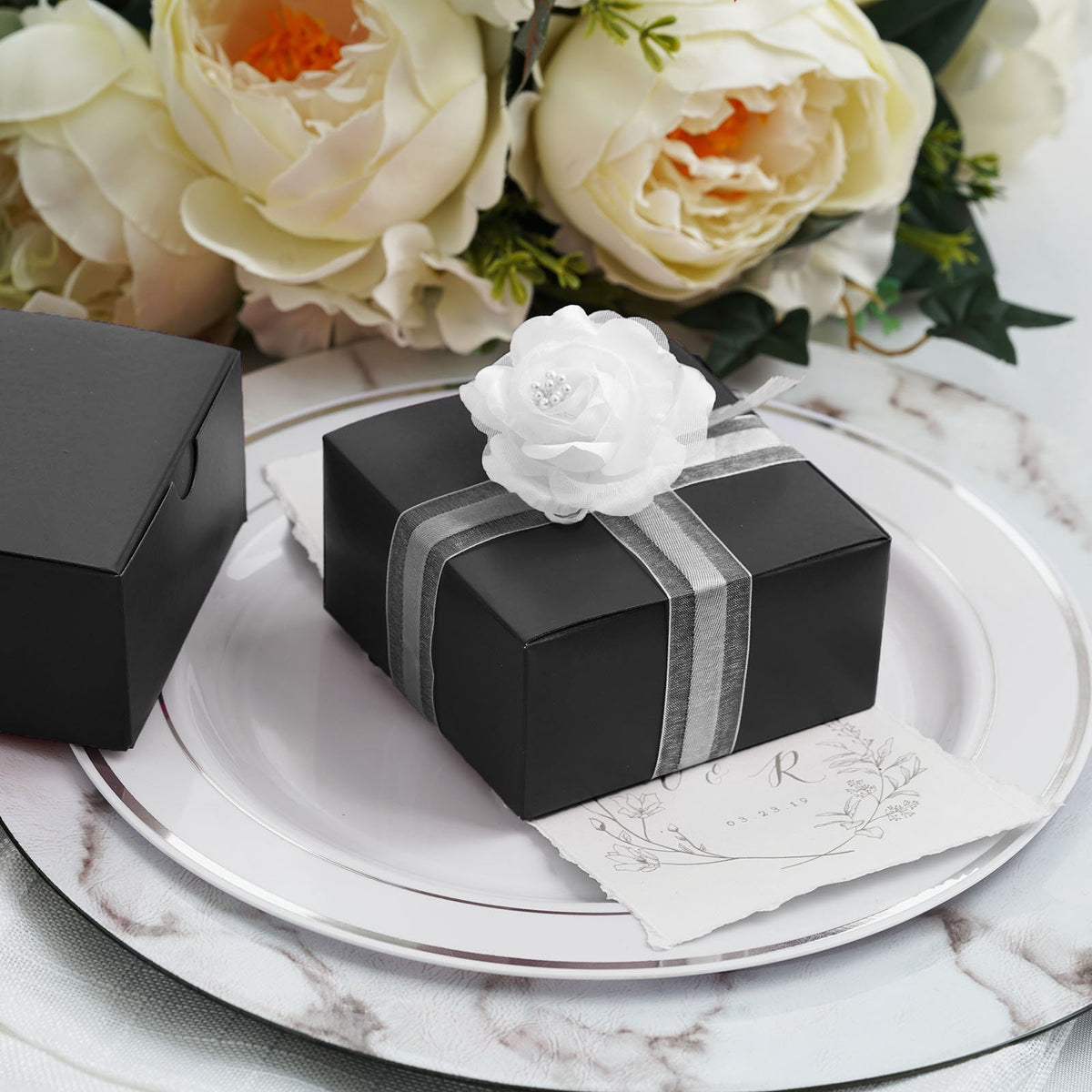 Black Cake Party Favor Boxes Cake Central Barbados
