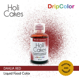 Dahlia Red Holicakes Airbrush and Paint