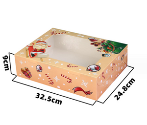 12-Cup Christmas Cupcake Box (Ivory)