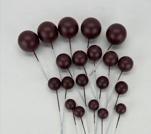 Coffee Brown Decorative Balls 20pk