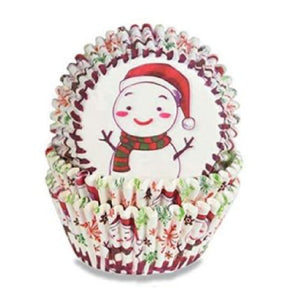 Christmas Snowman Standard Baking Cups (100 pcs)