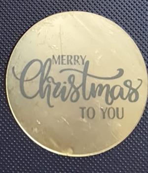 "Merry Christmas to You" Acrylic Disc Topper (GOLD)