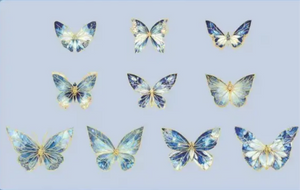 Jewel Butterflies- Blue