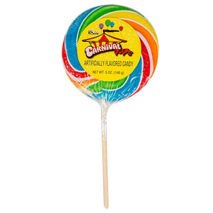 Jumbo Rainbow Swirly Lollipops