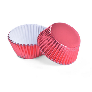 Red Standard Foil Baking Cups
