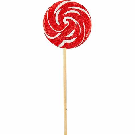 1.5" Red Swirly Lollipops