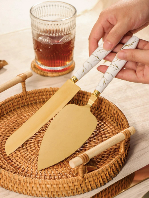 Cake Cutting/ Serving Set (2pc)