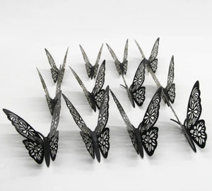 Black Butterflies (3 pcs)