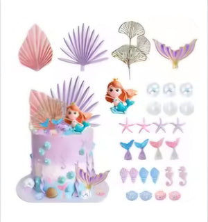 Mermaid Cake Decorating Kit (30pcs)