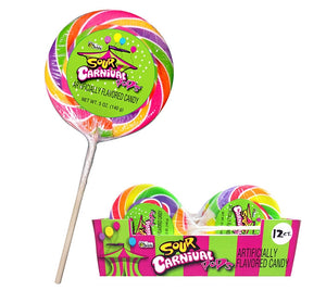Jumbo Neon Rainbow Swirly Lollipops