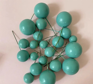 Turquoise Decorative Balls 20pk