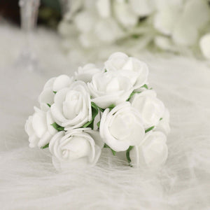 1" Roses (White) (12pcs)