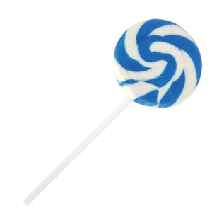 2.75" Blue & White Swirly Lollipops