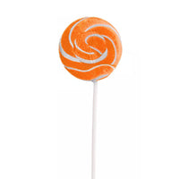 1.5" Orange Swirly Lollipops