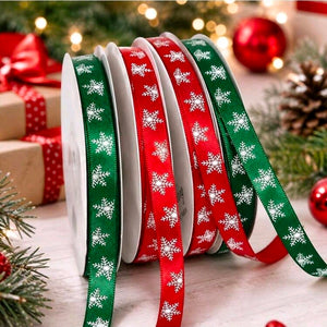 0.39" Red Snowflake Ribbon (Copy)