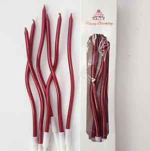Spiral Candles (Red)