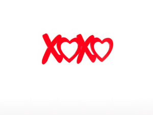 "XOXO" Acrylic Cupcake Topper