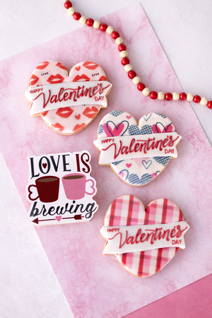 Large "Happy Valentine's Day" Cookie