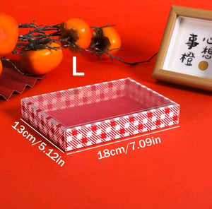 Red & White Checkered Cookie Box