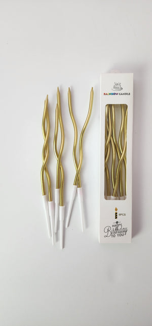 Spiral Candle (Gold)