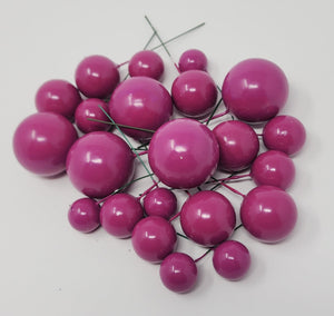 Plum Decorative Balls 20pk