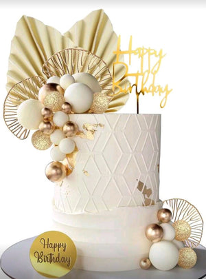 Gold Themed Cake Decorating Kit  26pc