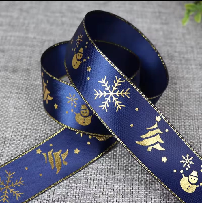 Blue Ribbon w/Gold Trim