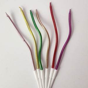 Spiral Candles (Rainbow)