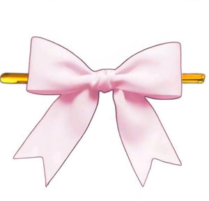 Light Pink Pre-Tied Bow with Bag Tie (10 pcs)