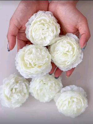 3" Peony Head (White)