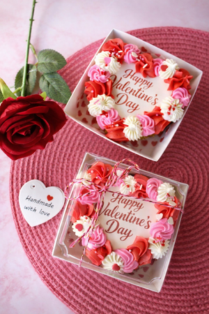 Mini Valentine's Heart Cake