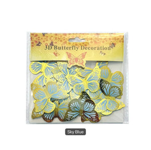 Blue 20pc Butterfly Toppers
