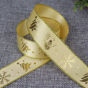 Gold Ribbon w/Gold Trim