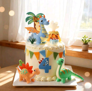 Dinosaur Cake Topper Set