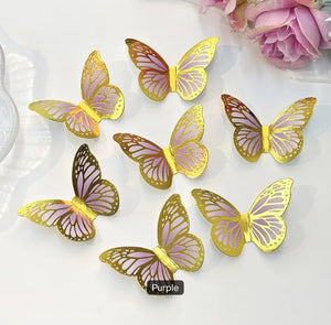 Purple 20pc Butterfly Toppers