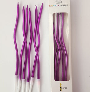 Spiral Candles (Dark Pink)