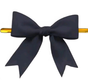 Black Pre-Tied Bow with Bag Tie (10 pcs)