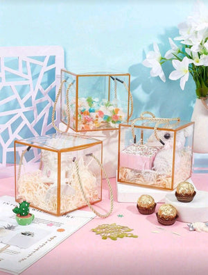 Gold Edge Clear Box
