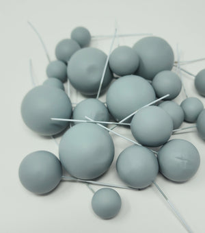 Grey Decorative Balls 20pk