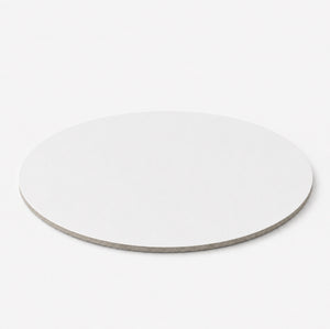 6" White High-Density Cake Board.