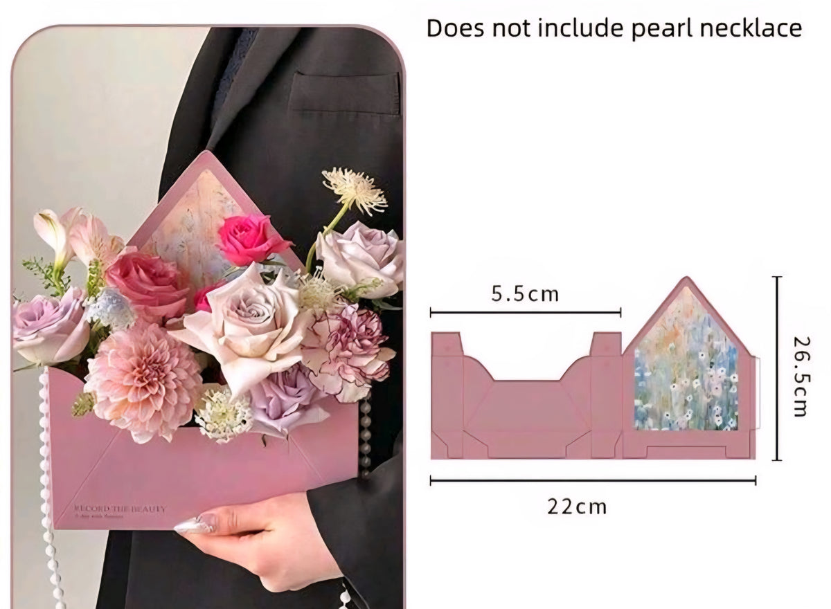 Envelope Shaped Floral Gift Box – Cake Central Barbados