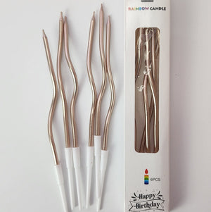 Spiral Candles (Champagne)