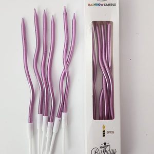 Spiral Candles (Light Pink)