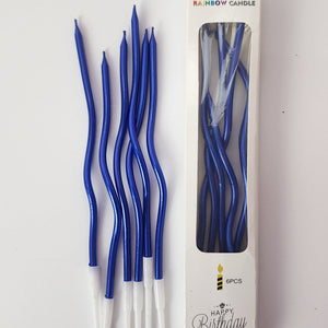 Spiral Candles (Blue)