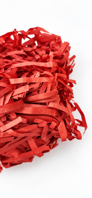 Red Shredded Paper