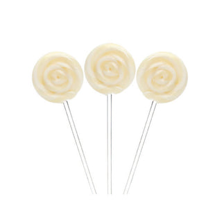 1.5" White Swirly Lollipops