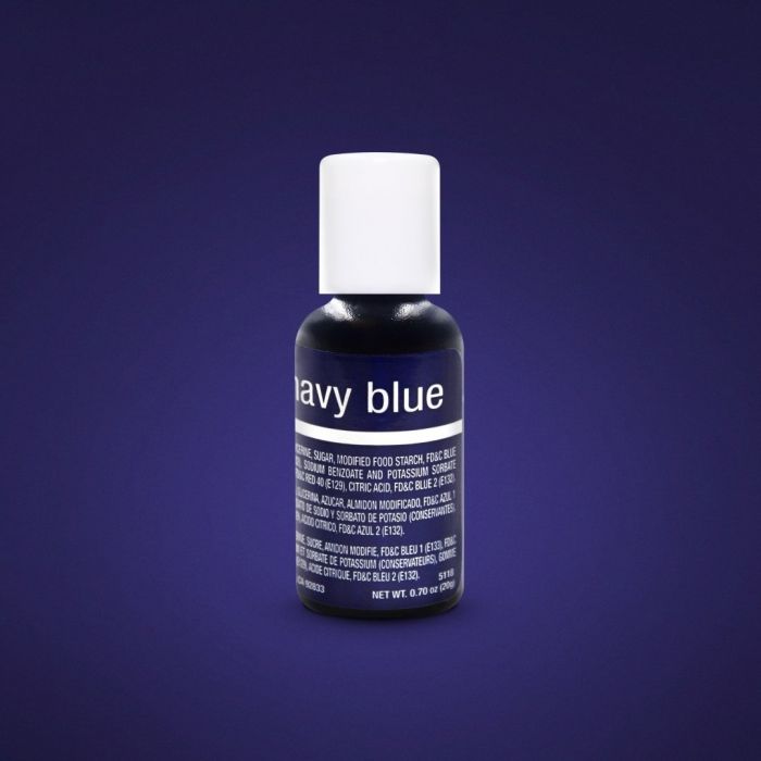 0.75oz Navy Blue Chefmaster Liqua-gel