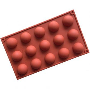 15 Cavity Half Ball silicone Mold