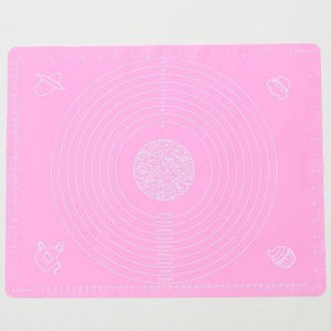 19" x 15" Silicone Fondant/ Baking Mat (Pink)