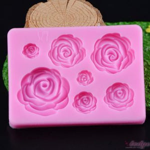 7 Cavity Floral Silicone Mold